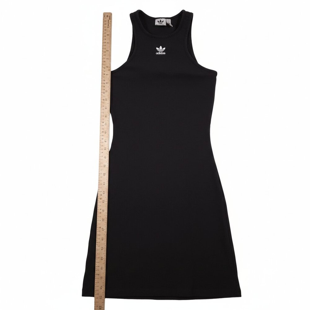 Adidas Originals Women's Tank Dress Black Trefoil Ribbed Racerback Small NWT - Picture 7 of 8